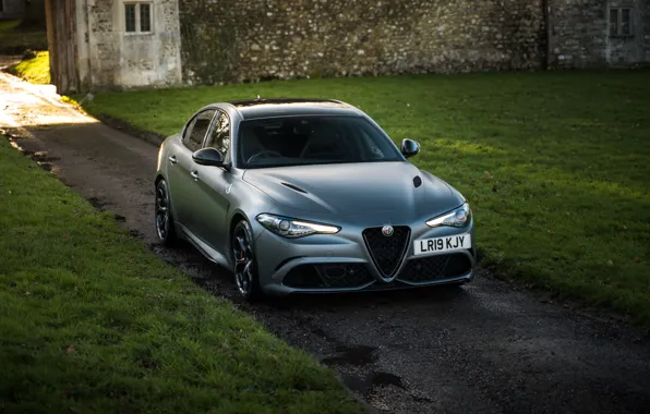 Картинка Alfa Romeo, Giulia, front view, Alfa Romeo Giulia Quadrifoglio NRING