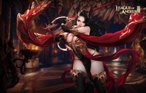 Девушка, демон, League of Angels