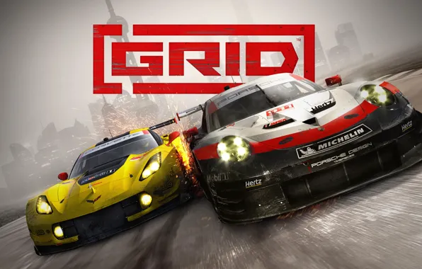 911, Porsche, Corvette, Chevrolet, GRID, RSR, Codemasters, 2019