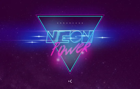 Музыка, Фон, Power, Neon, Synth, Retrowave, Synthwave, New Retro Wave