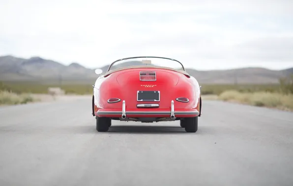 Картинка Porsche, rear, 356, 1958, Porsche 356A 1600 Speedster