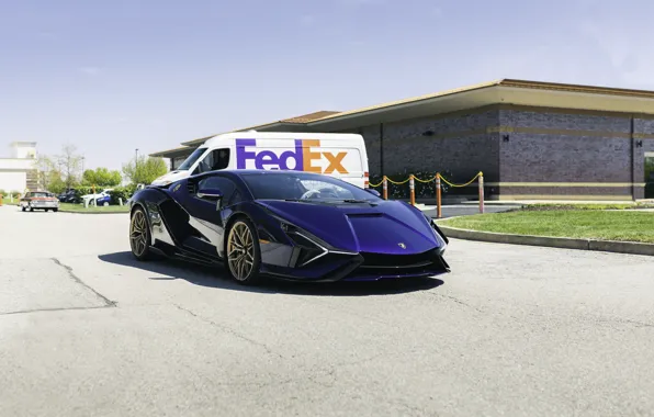 Картинка lamborghini, fedex, sian