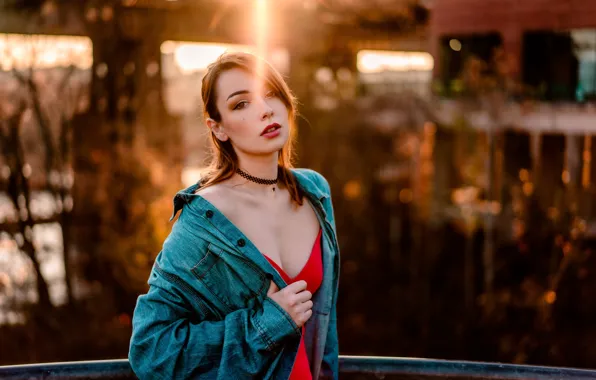 Картинка взгляд, лицо, модель, рубашка