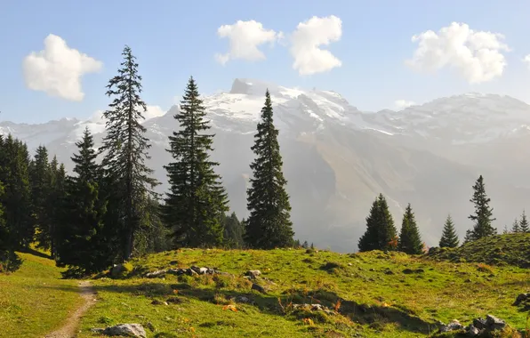 Картинка пейзаж, горы, природа, Швейцария, Engelberg, Obwalden