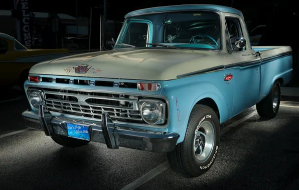 Ford, Pickup, Custom, Cab, F-100