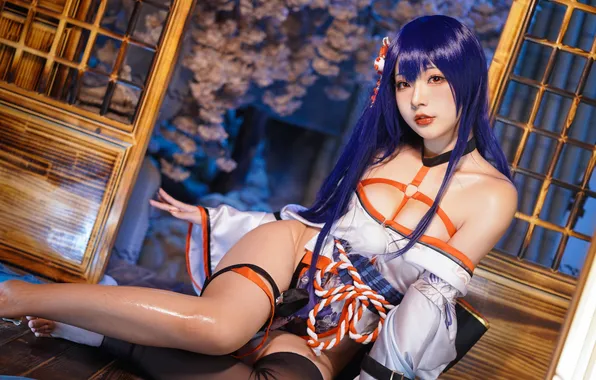 Girl, sexy, cosplay, asian, chinese
