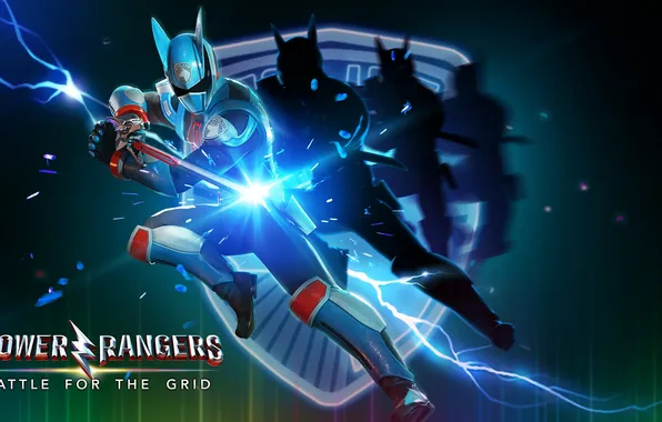 Картинка lightning, saber, shadow, commander, SPD, power rangers, Battle for the Grid