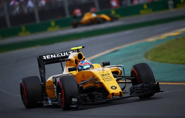 Поворот, Рено, Formula 1, Передок, Jolyon Palmer, Renauult