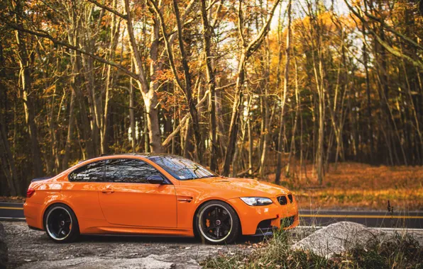 Картинка BMW, Rock, Autumn, Lime, E92, M3