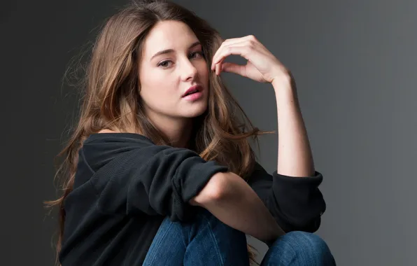 Картинка взгляд, девушка, Shailene Woodley