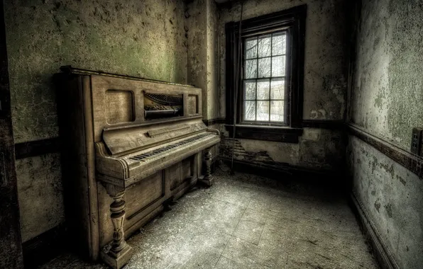 Музыка, комната, интерьер, пианино