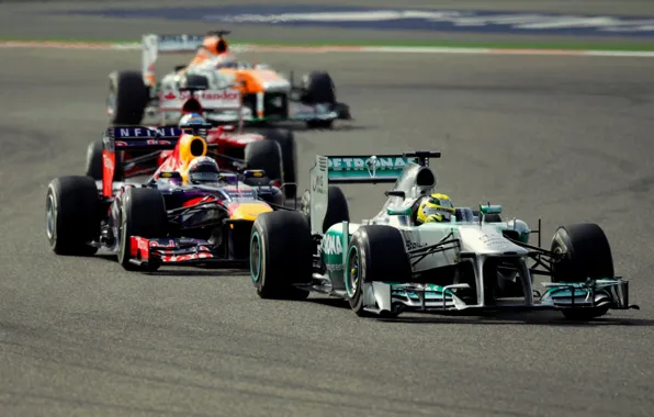 Картинка Race, Red Bull, Force India, Nico, Mercedes AMG