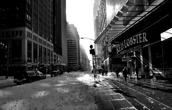 Картинка city, город, USA, NYC, winter, New_York