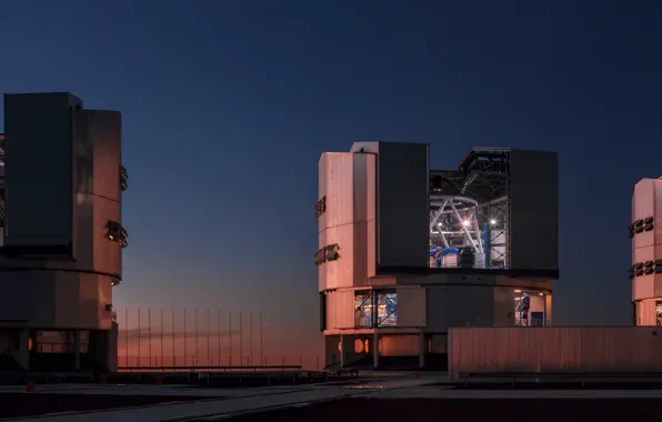 Observatory, Chili, Cerro Paranal, ESO Very Large Telescope (VLT), Panoramic Picture