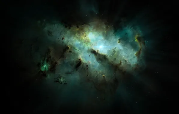 Звезды, Космос, Туманность, Fantasy, Арт, Stars, Space, Art