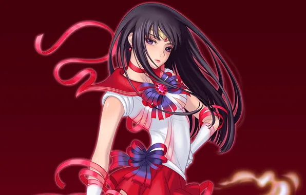 Девушка, красный, огонь, форма, sailor mars, Bishoujo senshi sailor moon, Hino Rei
