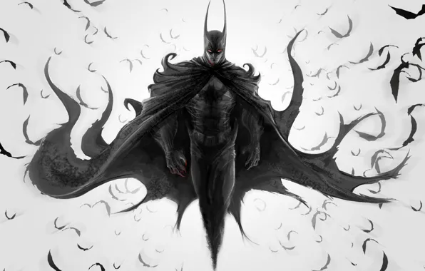 Картинка The Dark Knight, Batman, fan art, DC Comics