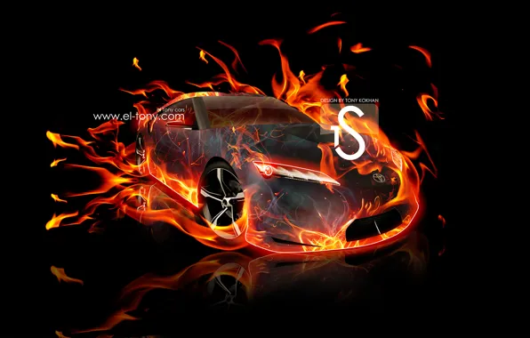 Огонь, Toyota, Fire, Supra, el Tony Cars, FT-HS