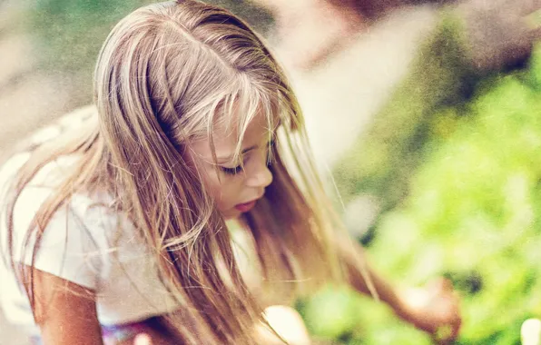 Стиль, фон, настроение, девочка