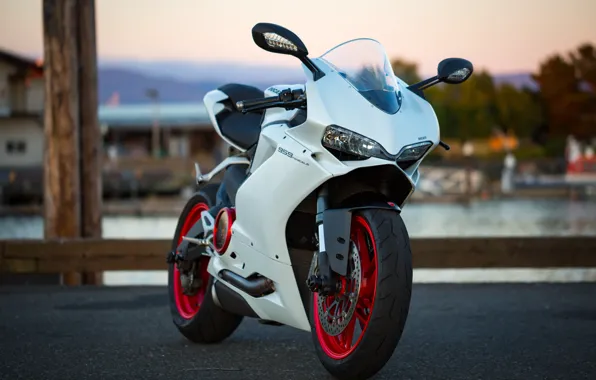 Белый, дизайн, мотоцикл, Ducati