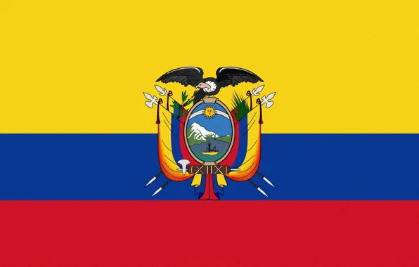 Флаг, Герб, Эквадор, Ecuador