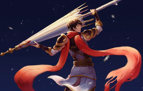Armor, weapon, umbrella, anime, asian, player, chinese, oriental