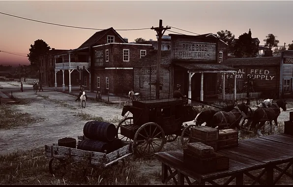 HDR, House, Game, Evening, Horses, Barrel, UHD, Blackwater