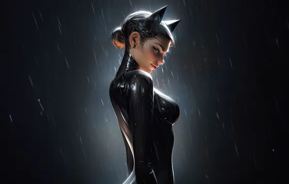 Картинка catwoman, ai art, unite