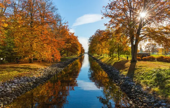 Norway, Horten, water channel