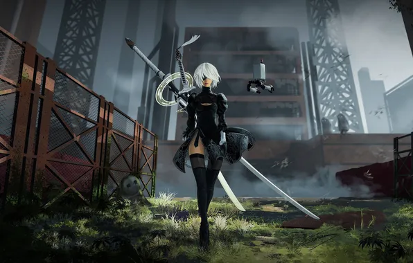 Картинка Desktop, Background, Nier Automata