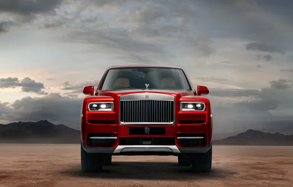 Rolls-Royce, вид спереди, 2018, Cullinan