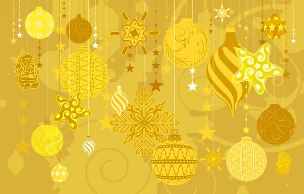 Картинка зима, украшения, игрушки, вектор, текстура, Новый Год, Рождество, открытка