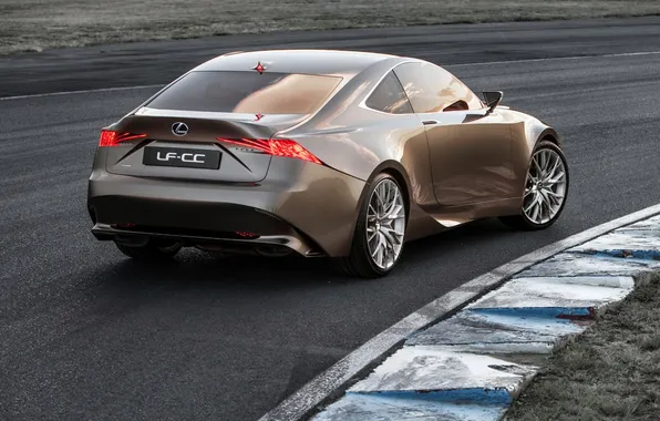 Картинка Concept, Lexus, вид сзади, поребрик, LF-CC, горочный трек