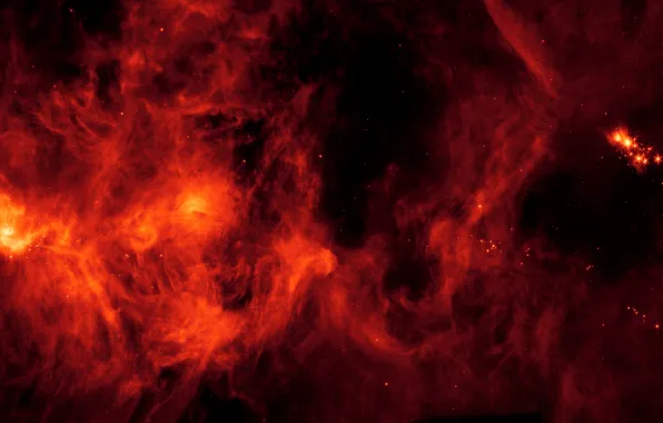 Пыль, газ, молекулярное облако Персей, NGC 1333, Perseus Molecular Cloud, IC 348, области звёздообразования