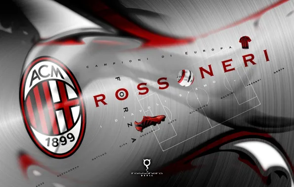 Картинка football, ac milan, Rossoneri