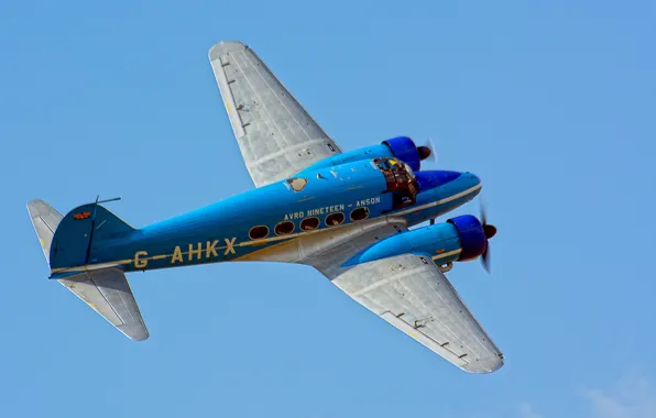 Картинка самолёт, многоцелевой, Avro Anson, Авро Энсон