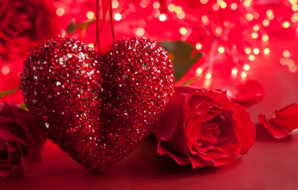 Сердце, роза, love, rose, heart, romantic, Valentine's Day