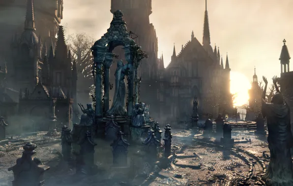 Gothic, architecture, Bloodborne, The Old Hunters, Old Hunters, Bloodborne:The Old Hunters