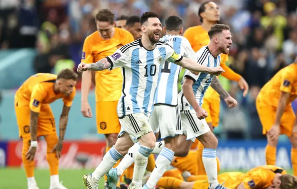 Argentina, Messi, Victory, Holanda