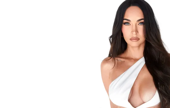 Взгляд, Меган Фокс, поза, Megan Fox, макияж, фигура, пирсинг, актриса