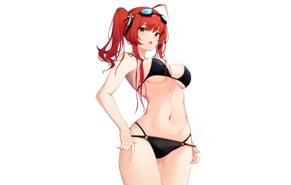 Картинка Swimsuits, Zara, Azur Lane, anime, sexy, redhead, attractive, boobs
