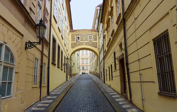 Czech Republic, Дорога, Prague, Street, Здания, Чехия, Road, Прага