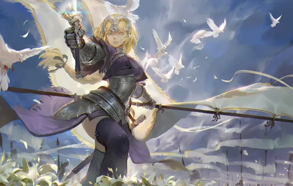 Девушка, аниме, арт, fate/grand order, fate/apocrypha