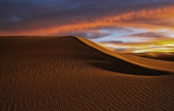 Песок, природа, пустыня, дюны
