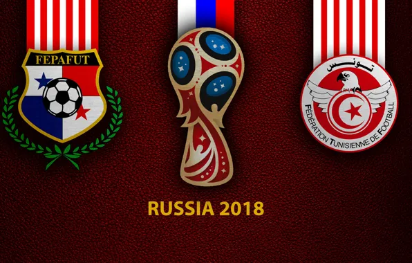 Wallpaper, sport, logo, football, FIFA World Cup, Russia 2018, Panama vs Tunisia