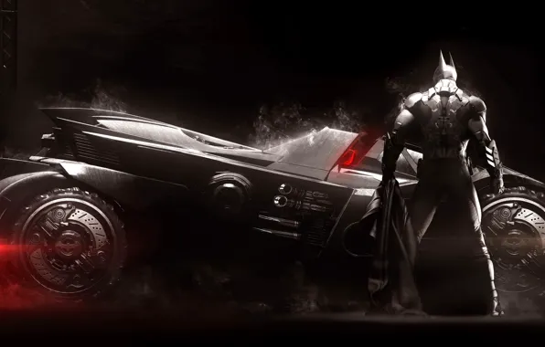 Car, game, Batman, armor, man, bat, hero, artwork