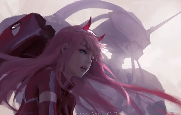 Девушка, 002, Darling In The Frankxx, Милый во Франксе, франкс