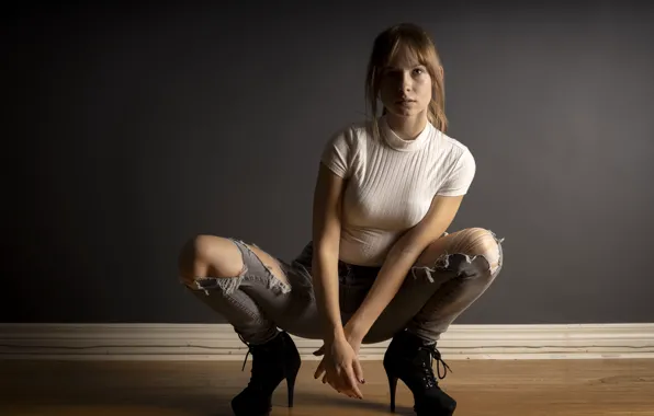 Картинка девушка, поза, фон