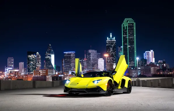 Lamborghini, yellow, avenator