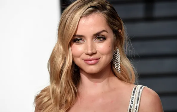 Взгляд, улыбка, макияж, актриса, hair, Ana de Armas, Ана де Армас, Ana De Armas